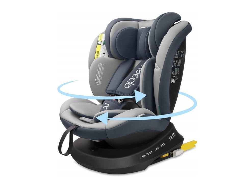 Fotelik Samochodowy Obrotowy Reecle I-Size 360 Isofix40-150 Cm 0-36 Kg