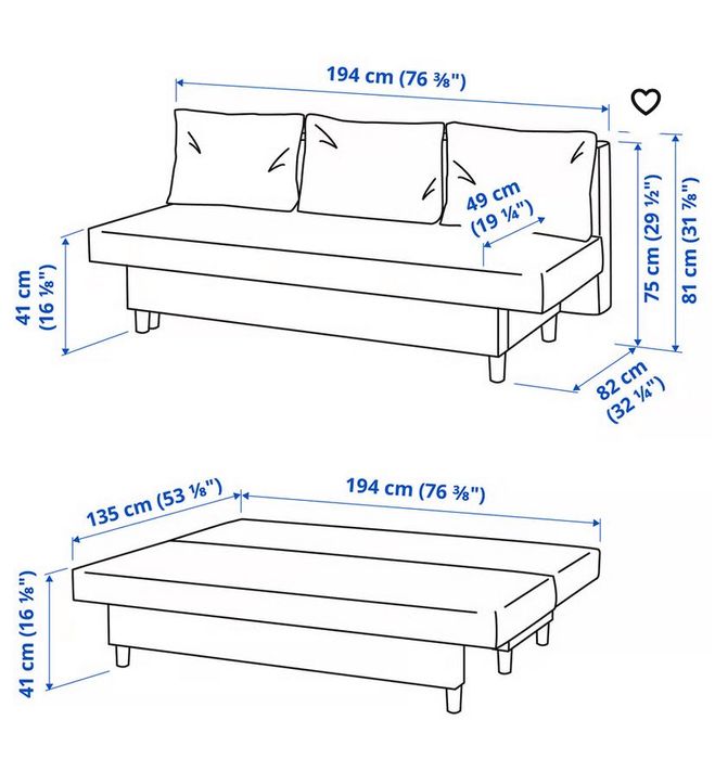Sofá Cama Ikea Alvdalen