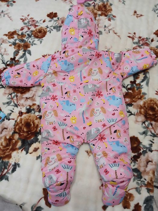Комбинезон зимний, детский 3-6 месяцев