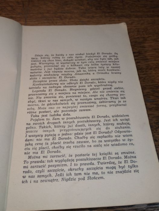 Nie ma El Dorado. Jan Gerhard