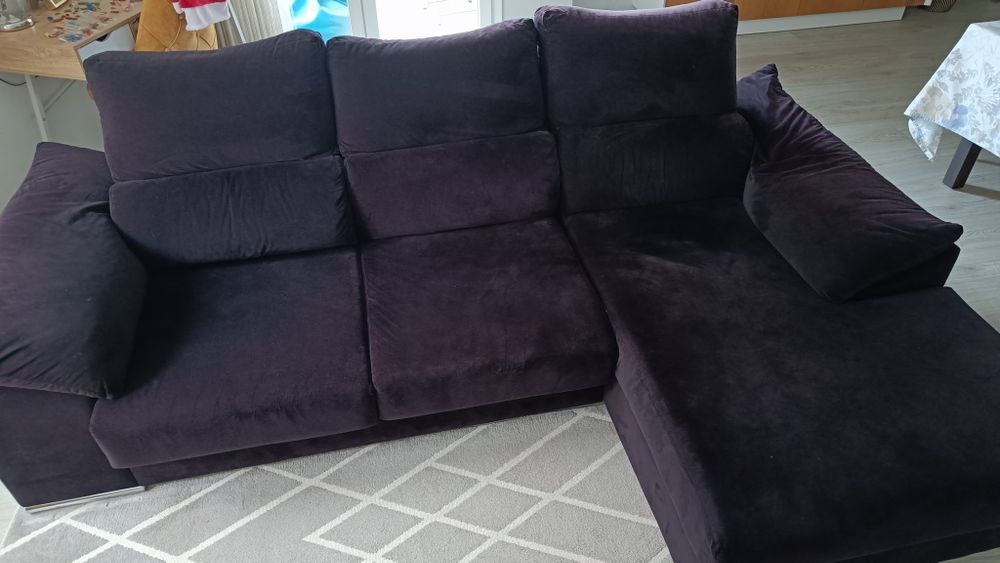 Sofá chaiselong extensível