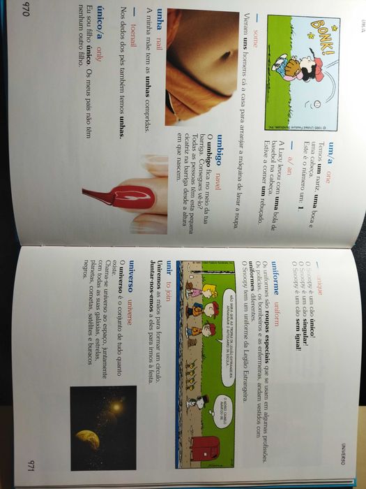 Dicionário infantil-juvenil Charlie brown português/inglês ilustrado