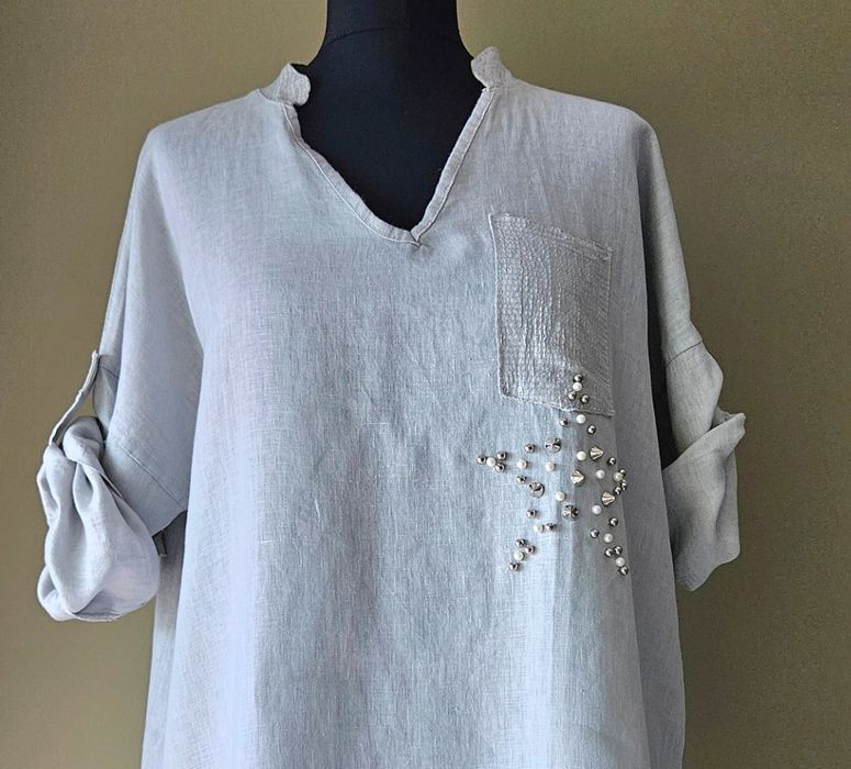 100 %  len bluzka / tunika ( made in Italy) rozmiar uniwersalny / one size