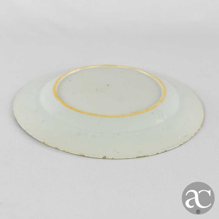 Prato porcelana da China, flores, Dinastia Qing, Qianlong, séc. XVIII