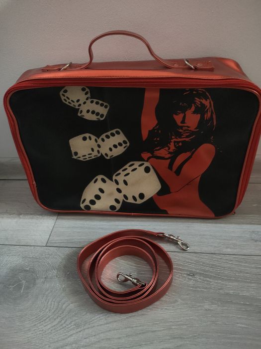 Kuferek torba retro Rockabilly Pin-up Plasticbomb kostki UNIKAT