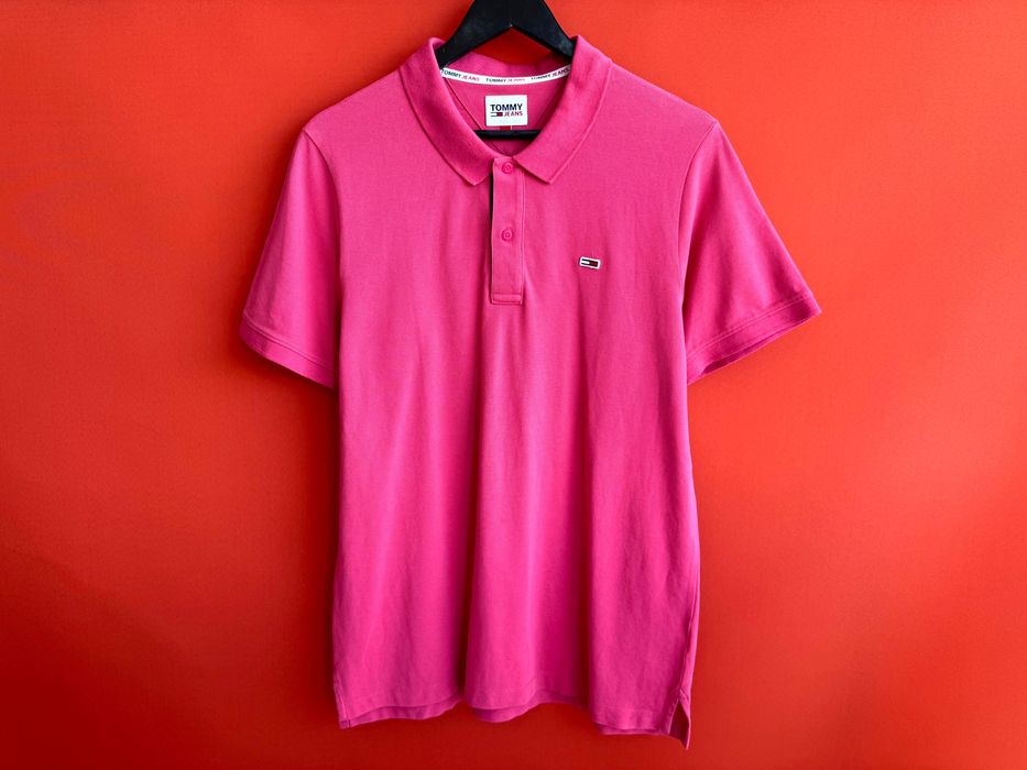 TOMMY HILFIGER JEANS оригінал чоловіча футболка з комірцем поло розмір L XL