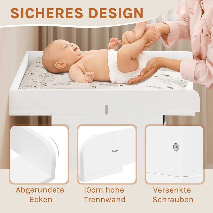 Nowy drewniany przewijak na komodę / regał / MDF / WOLTU !A2170!