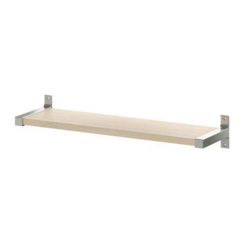 estante branca para livros ou decoração com acabamento em meta 120x28 cm