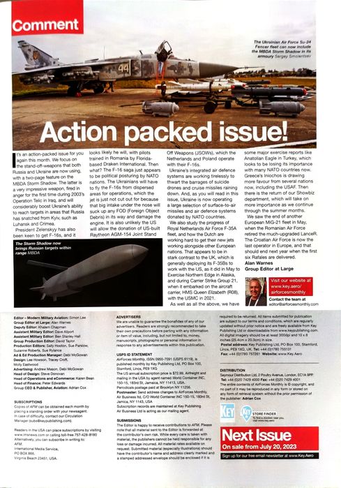AirForces Monthly 07/23 Lotnictwo wojskowe militaria wojna