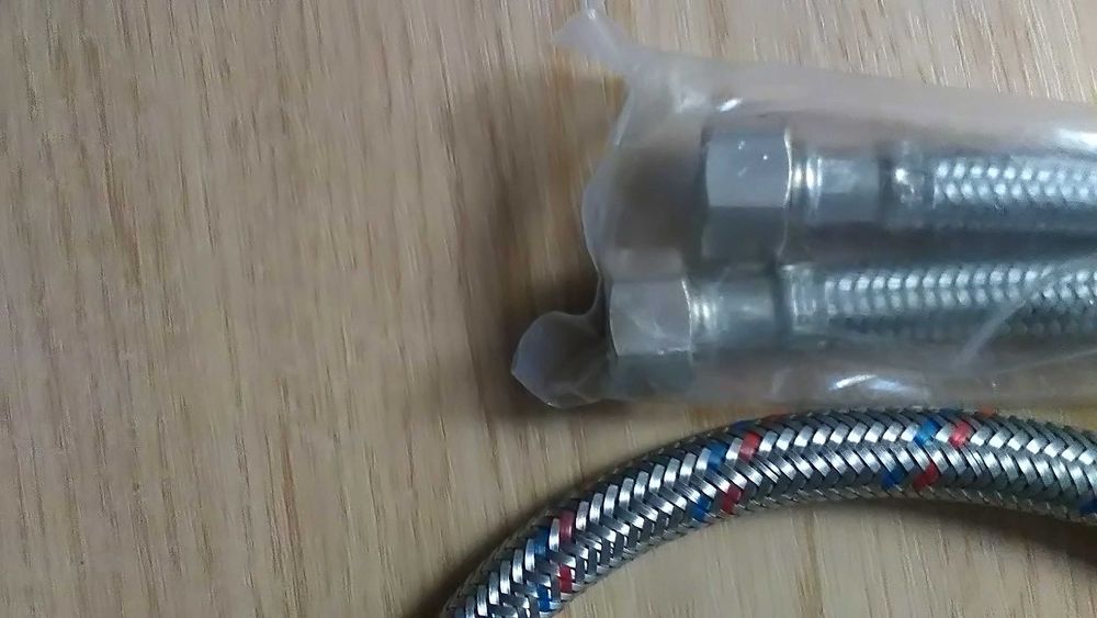 Шланг подводка MATEO GRIF М10x35-H1/2 50 cm (длинный) (набор 3 шланга)