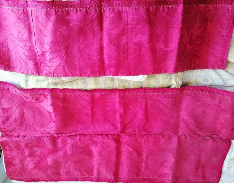 Fragmentos damasco seda antido