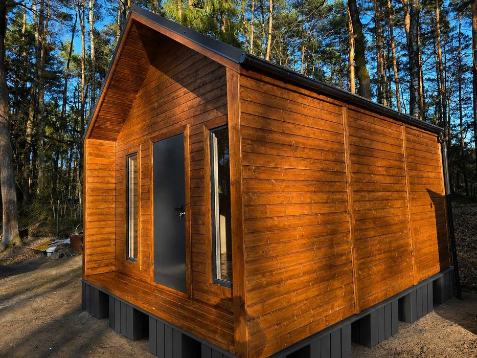 Domek drewniany typu STODOŁA 24m² – komfort, design i szybki montaż!