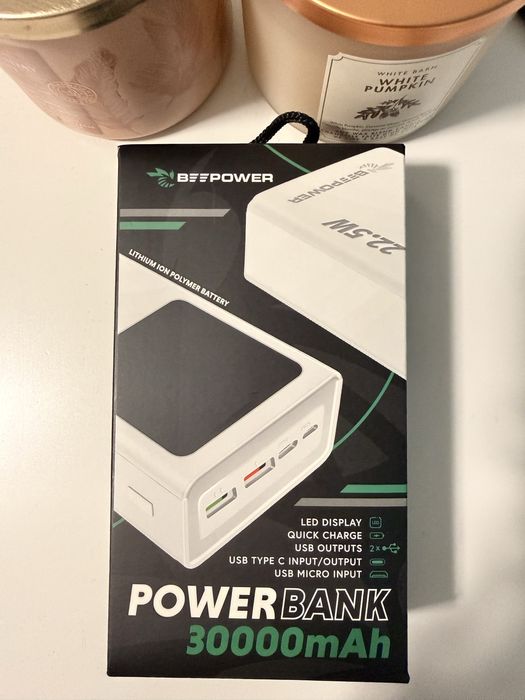 Powerbank BeePower 30000mah szybkie ladowanie