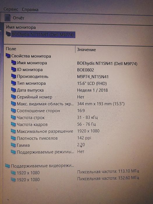 BOE , Full HD, Slim, 30 pin, справна