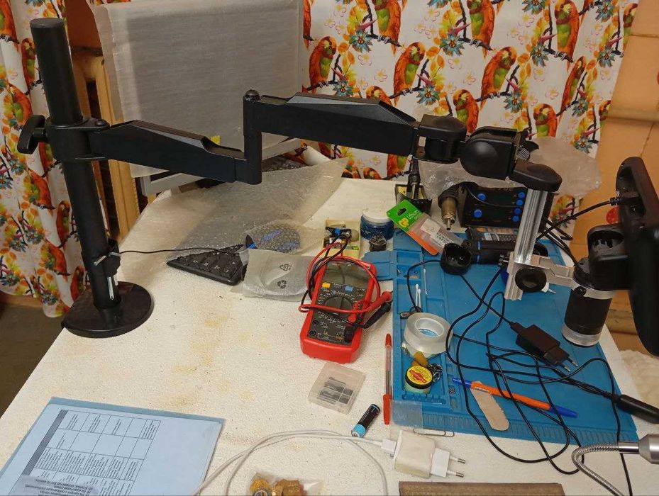 Кронштейн TOMLOV настольный гибкий шарнирный для микроскопа 360°