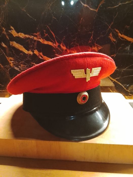 Stara Niemiecka Czapka Kolejarska