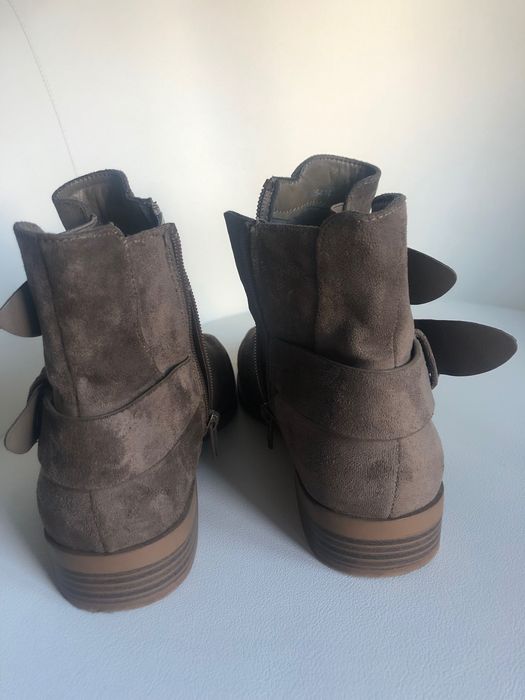 Botas de veludo castanhas claro loja forever 21