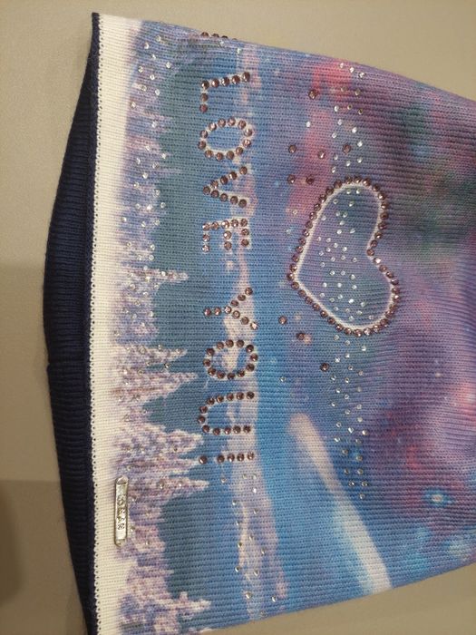 Красивенная шапка Space с натуральным помпоном от Loman! Польша!