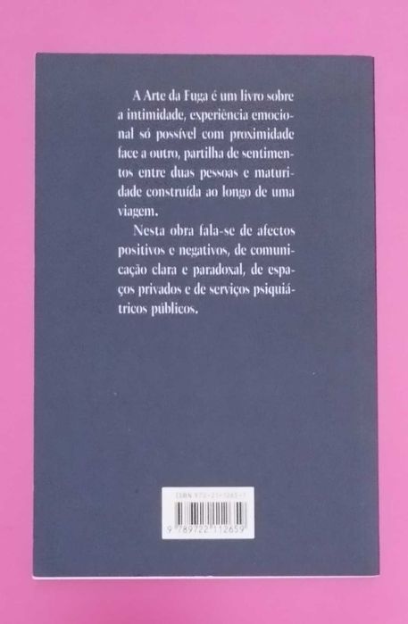A Arte da Fuga - Daniel Sampaio (Publicado em 2000)