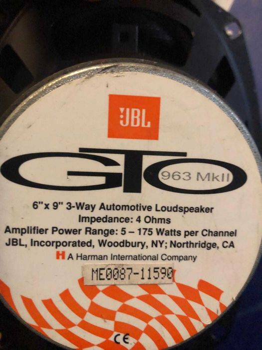 Głośniki samochodowe JBL GTO 963 MK II – 6x9, 3 - drożne