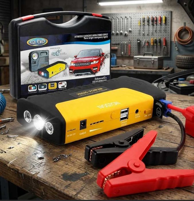 Пускозарядний пристрій для авто Jump Starter 50800 mAh Пусковое устройство Бустер Power Bank Джамп стартер аккум пускове прикуриватель 12V