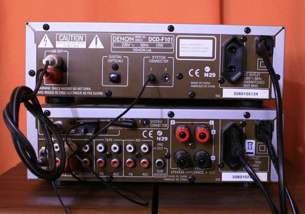 Elegancki zestaw Denon z pilotem Wzmacniacz Tuner CD