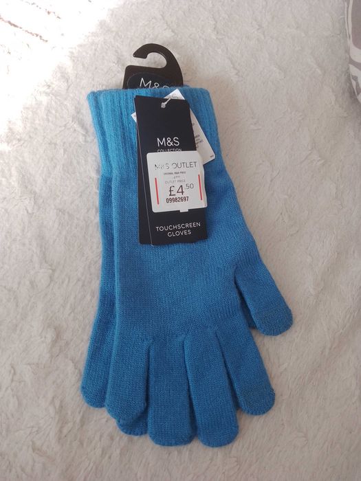 Rękawiczki M L niebieskie