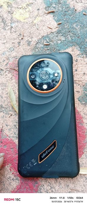 Ulefone  Armor 22,preto e laranja