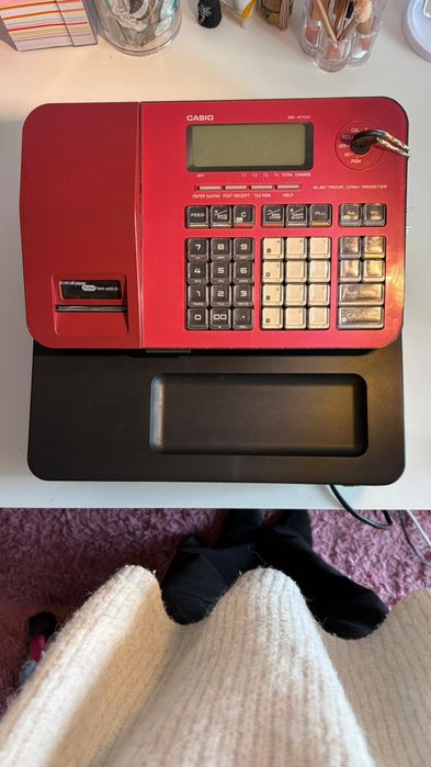 Caixa Registadora Casio SE-S100-S-RD - Vermelho
