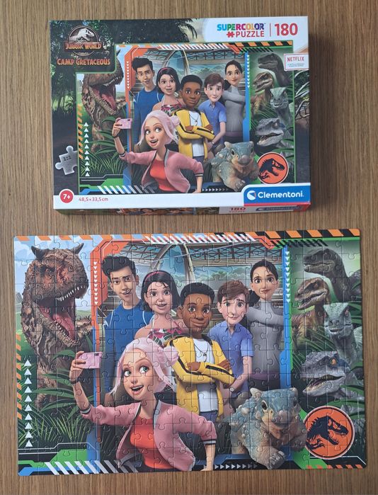 Puzzle Jurassic Park Obóz Kredowy Dinozaury