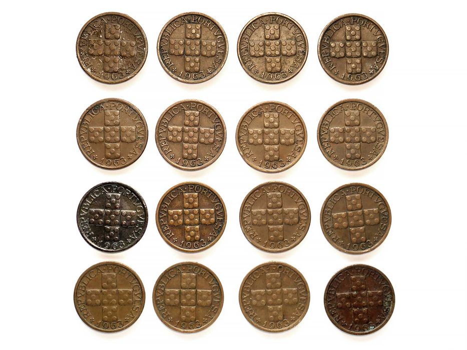 Lote de 16 Moedas 10 Centavos 1963