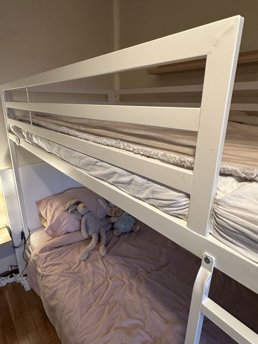 Belice 90x190cm metal branco, como novo