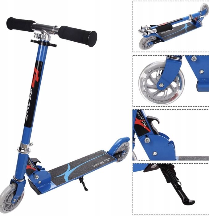 Hulajnoga dwukołowa Costway SP0547BL Niebieski