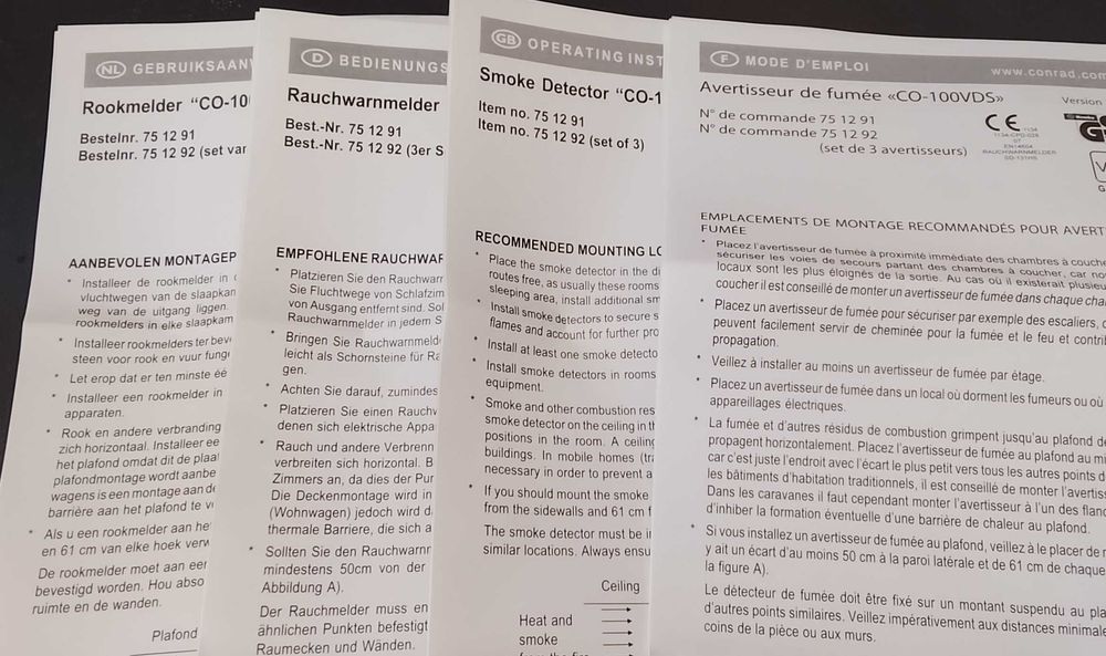 Detetores de fumo