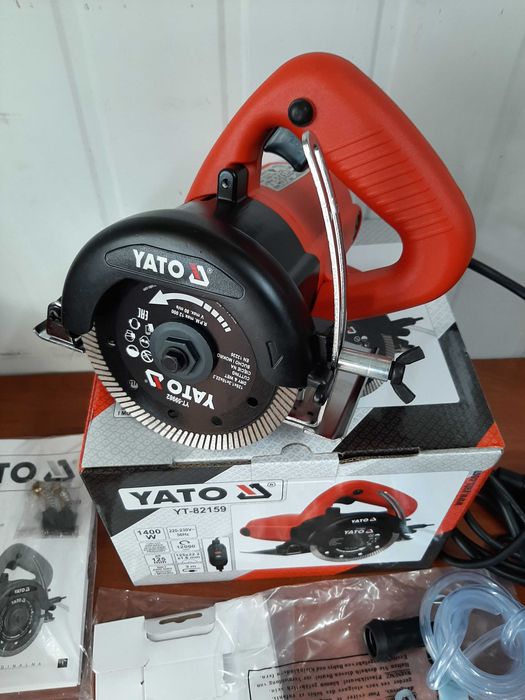 Плиткоріз електричний YATO 1400 Вт диск 125 мм глибина 38 мм YT-82159