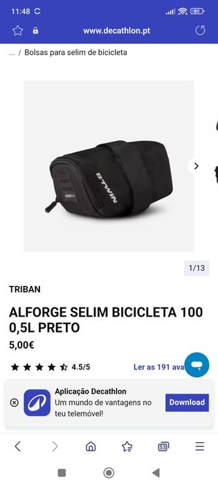 Bolsa para bicicleta