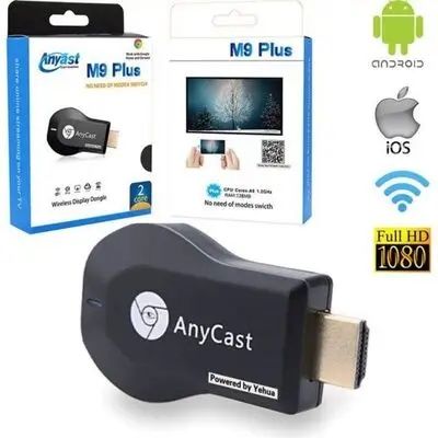 AnyCast M9 Plus. Smart tv / Miracast / air play /  CPU corex A-9