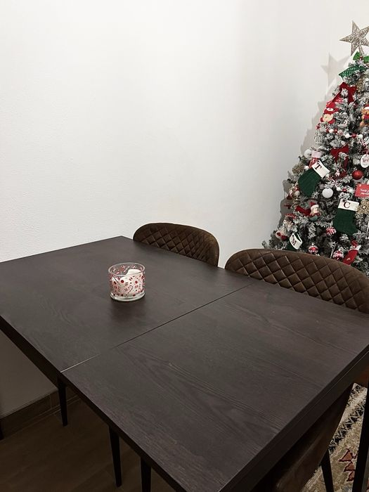 Mesa de Jantar Extensível Castanha