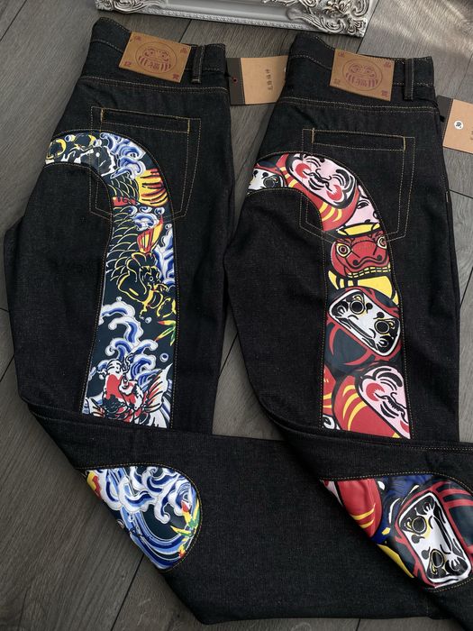 Джинси Evisu, штани івісу, Ивису штаны, джинси Івісу