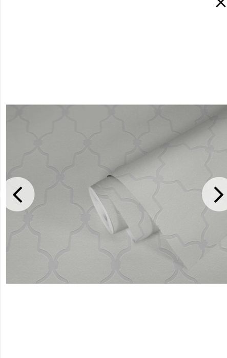 Tapeta hampton, biała, 2 rolki