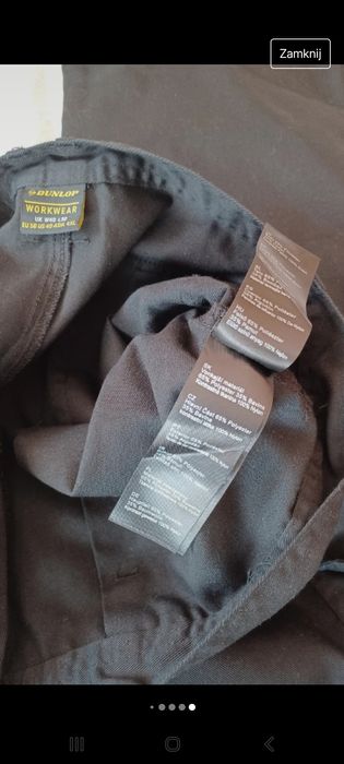 Spodnie firmyDunlop rozmiar 56 w40