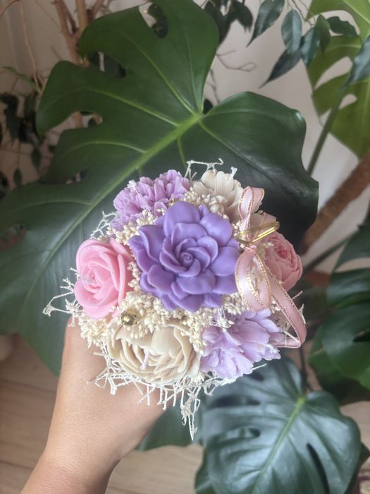 Flower box z wosku pachnacy