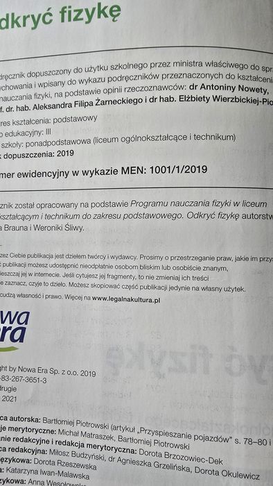 Odkryć fizykę 1 zakres podstawowy