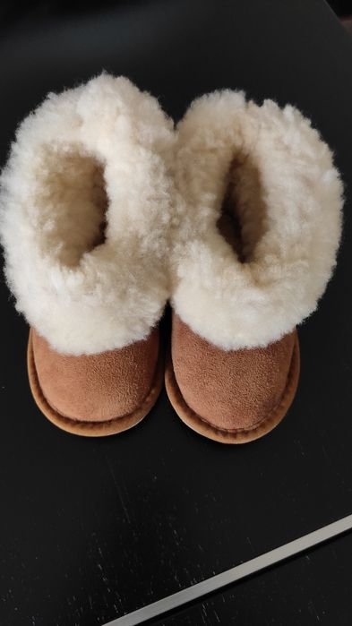 Pantufas novas bebé serra da estrela cor camel interior pelo