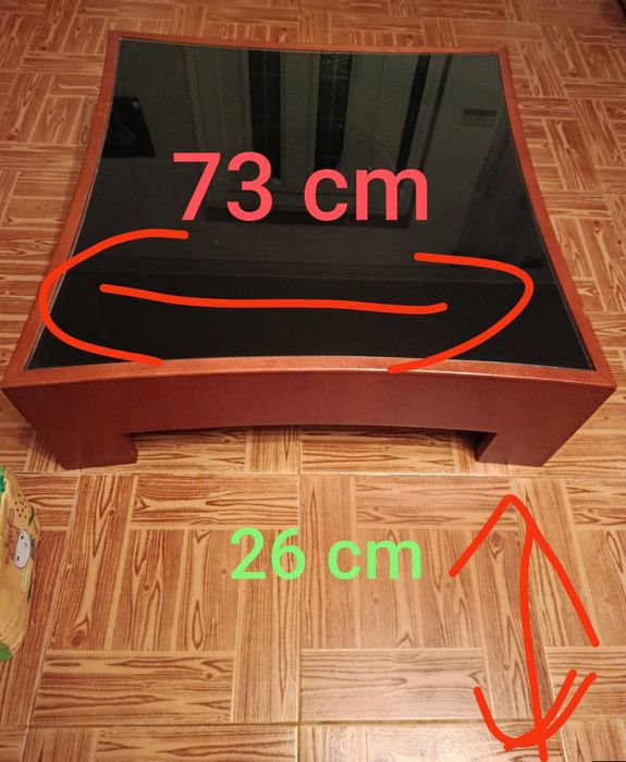 Mesa sala centro  tampo vidro preto