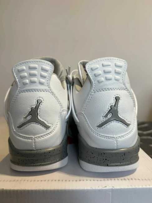 Nike Air Jordan 4 Retro White Cement   37.5