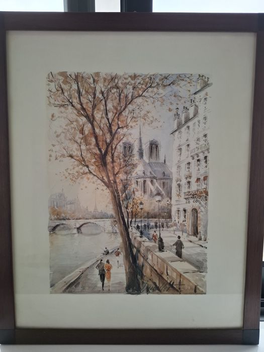 Quadro com paisagem urbana