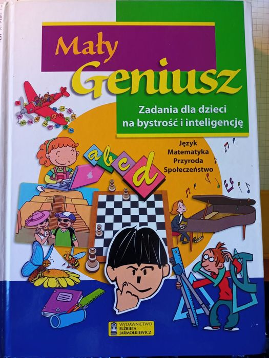 Mały geniusz, książka, zadania dla dzieci, zabawa, nauka.