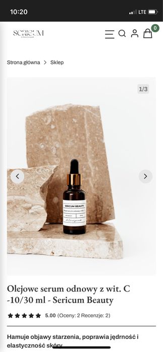 Olejowe serum odnowy z witaminą C 10 ml x2 Sericum Beauty