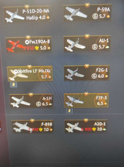 Продам акаунт в War Thunder